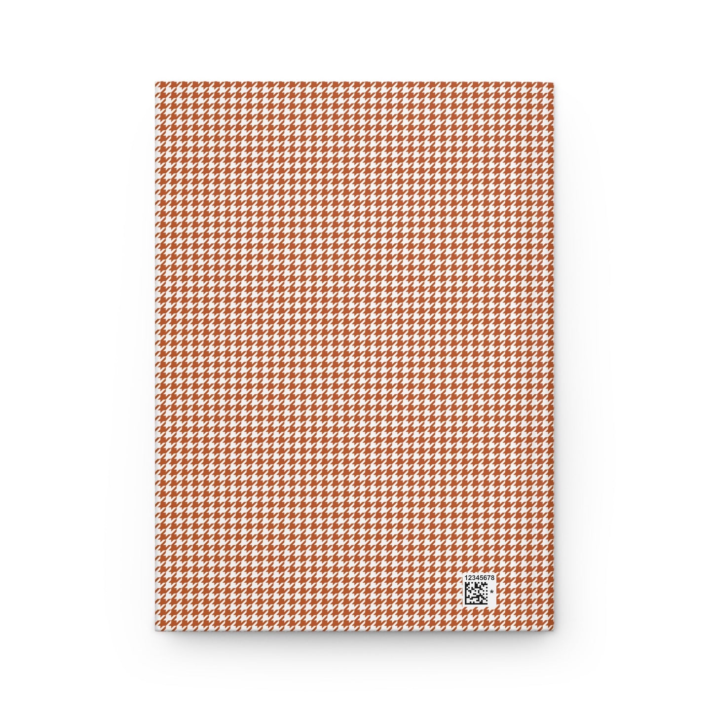 Journal | Dark Orange & White | Houndstooth