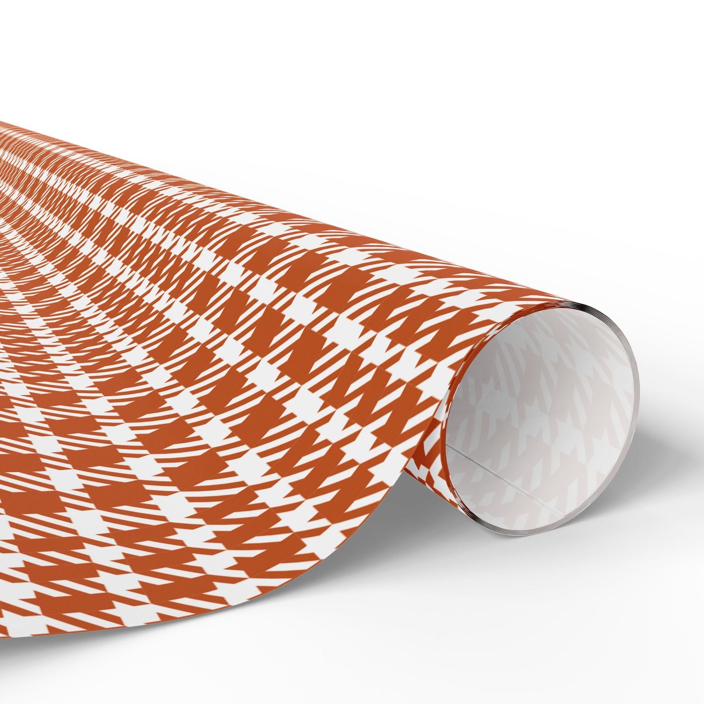 Gift Wrap | Dark Orange & White | Tweed