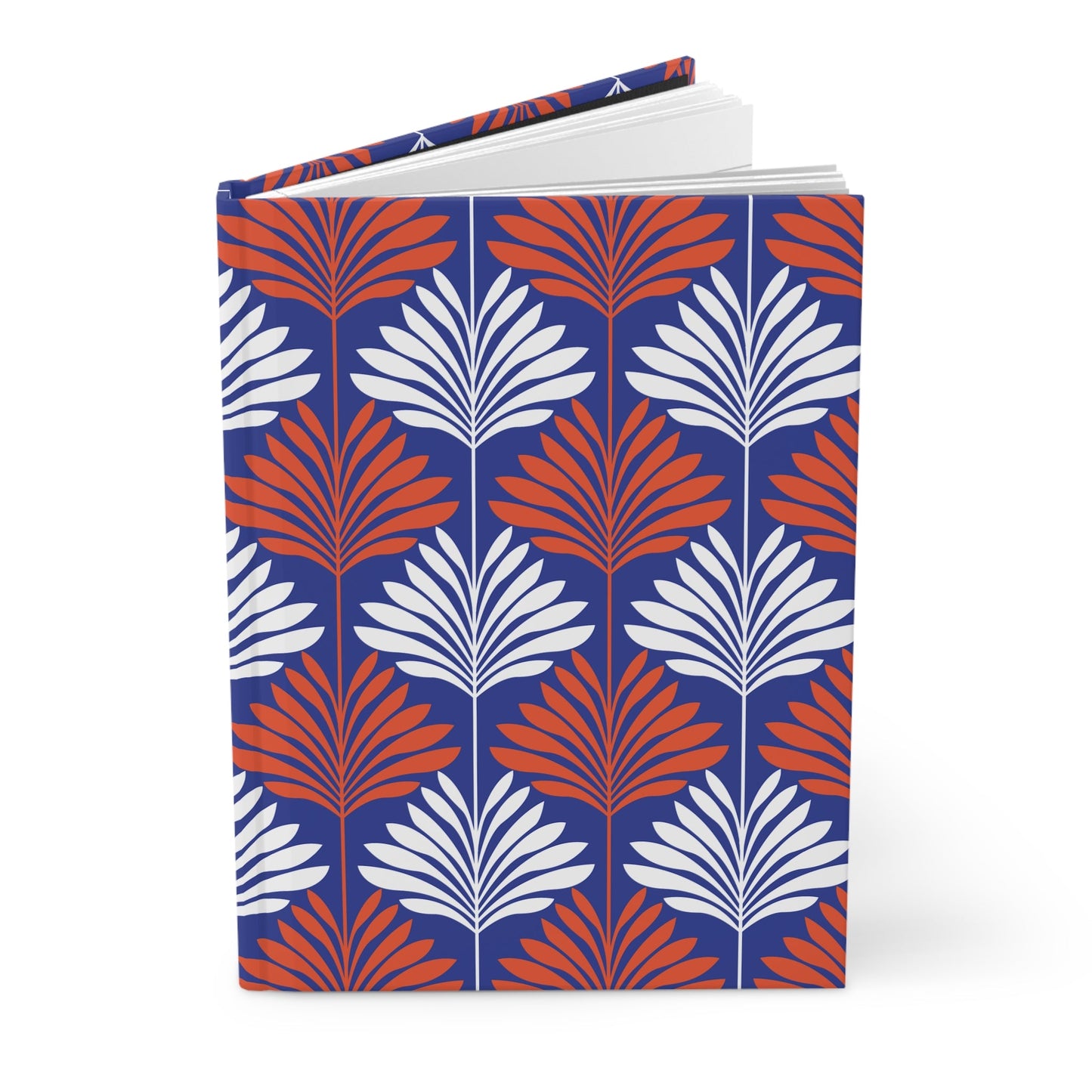Hardcover Journal | Bright Blue & Orange | Deco