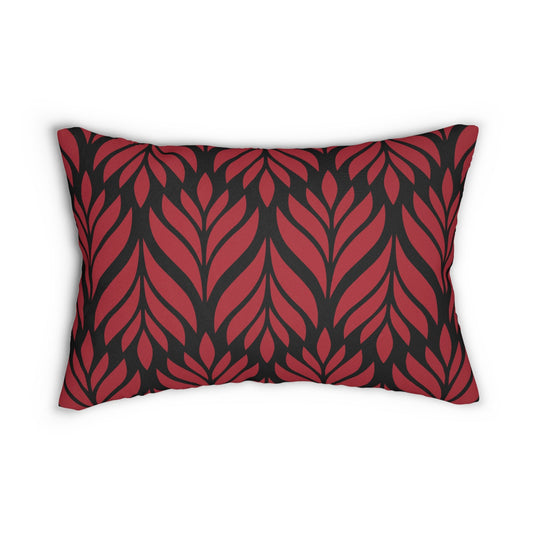 Pillow | Red & Black | Palm