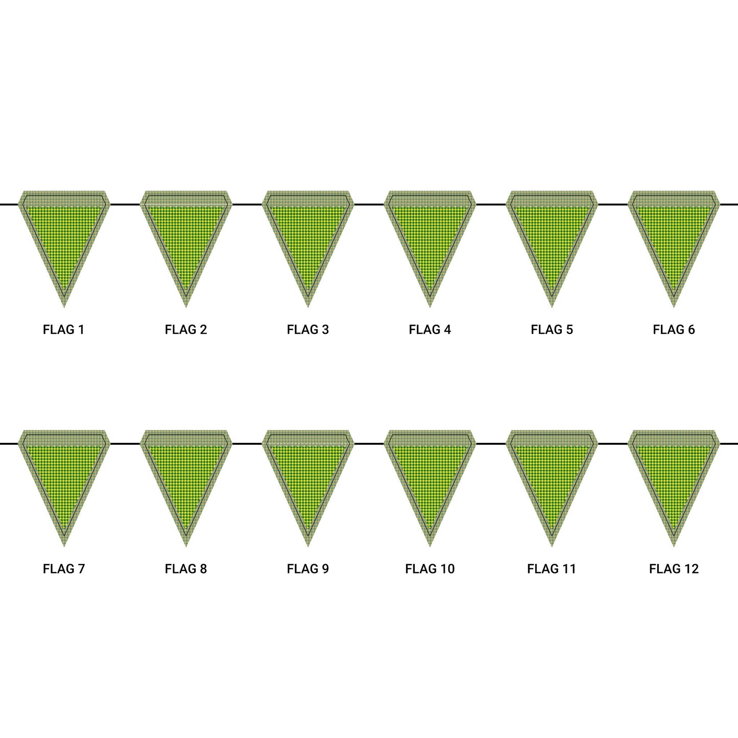 Flag Garland | Eugene, Oregon | Houndstooth
