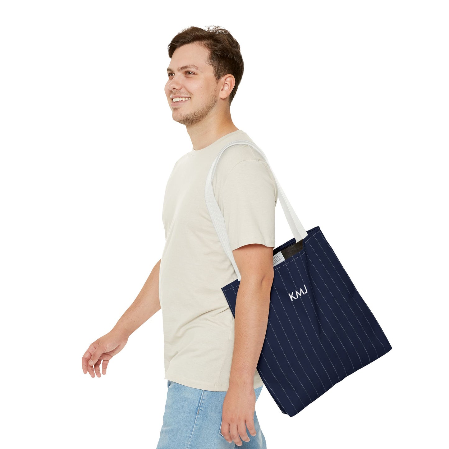 Totes - Personalized | Navy & White | Pinstripe