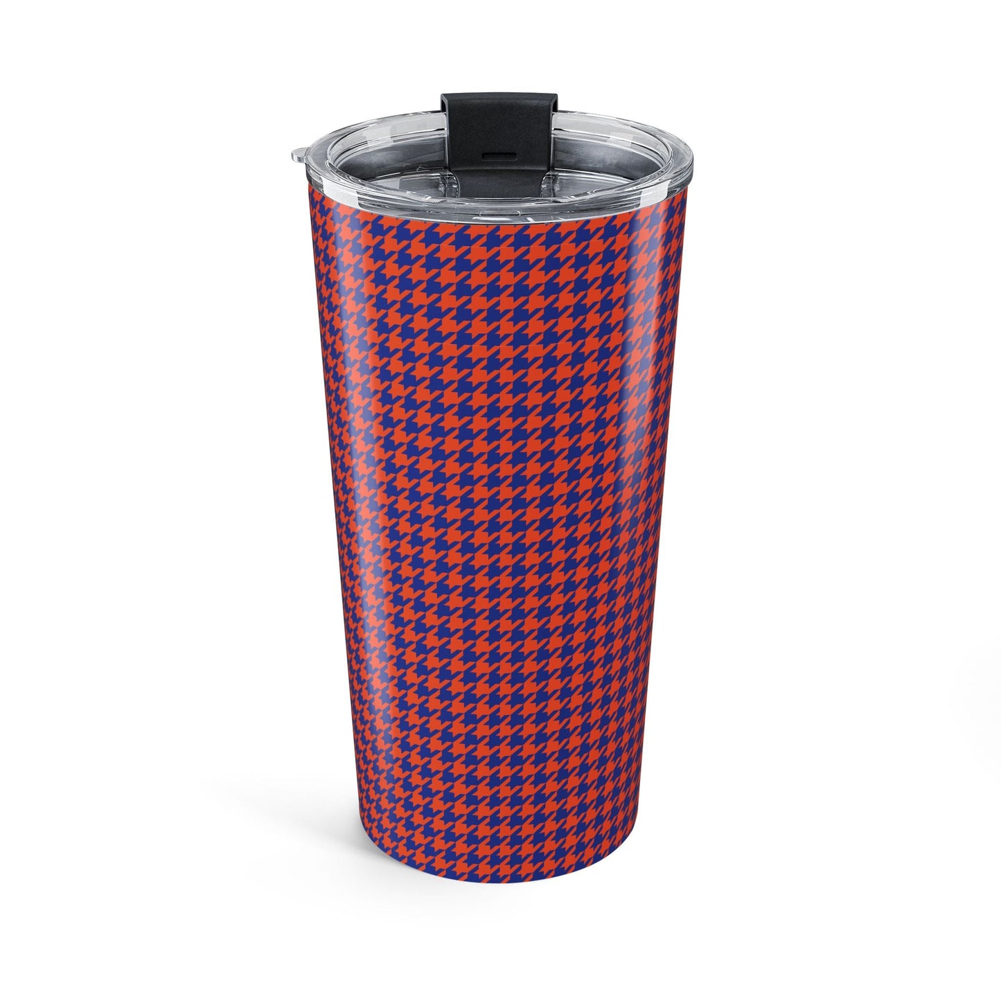 Tumbler | Bright Blue & Orange | Houndstooth