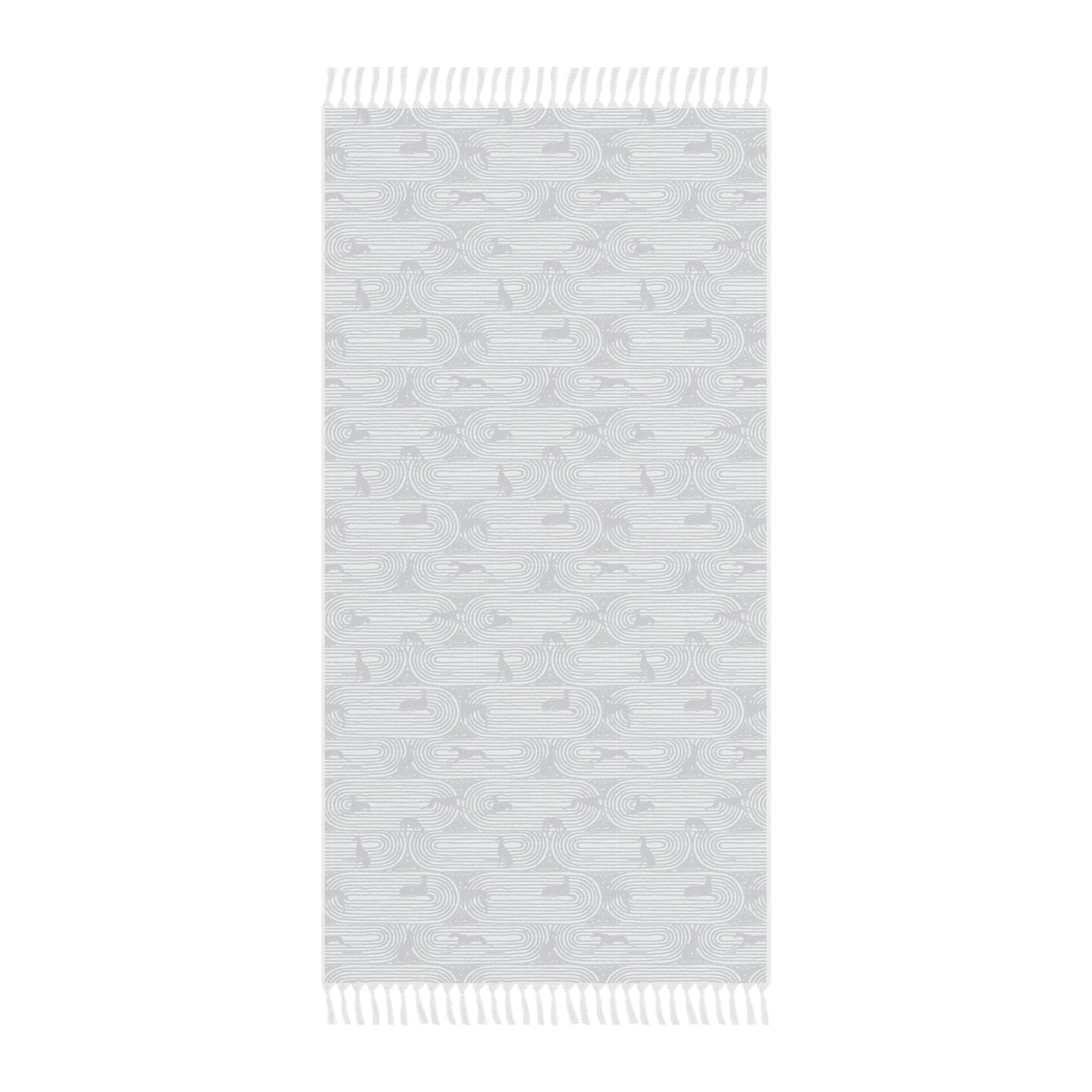 Boho Beach Towel | Greyhounds | Green Track