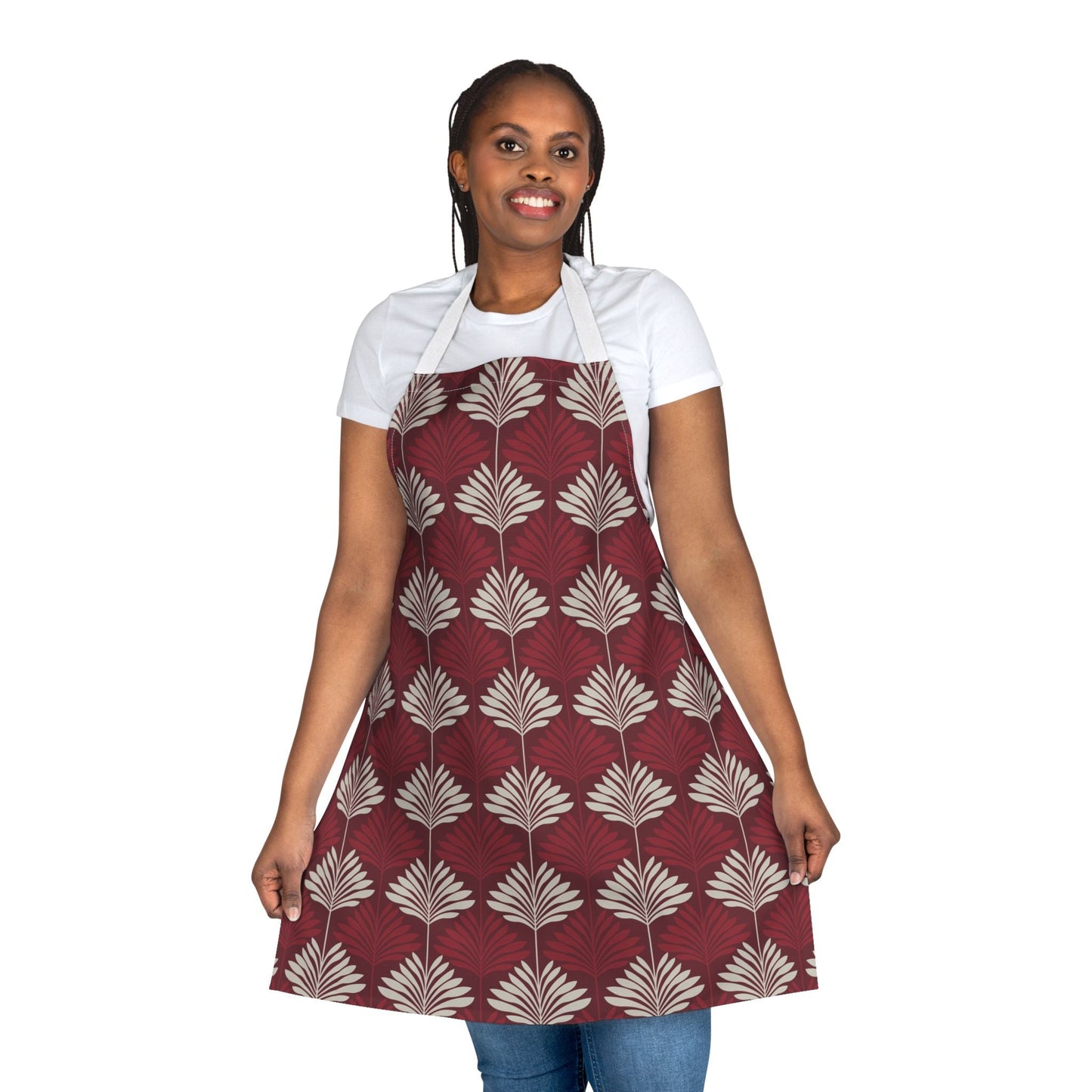 Apron | Maroon & White | Deco