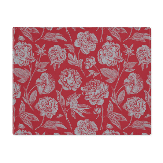 Placemat | Red & Gray | Peony