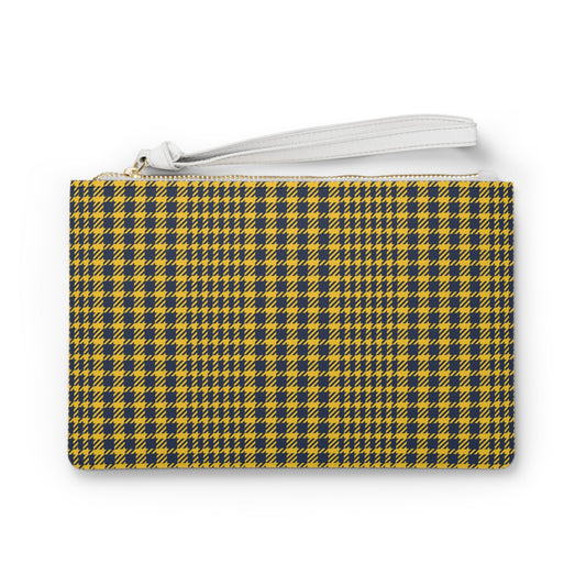 Clutch Bag | Yellow & Blue | Tweed