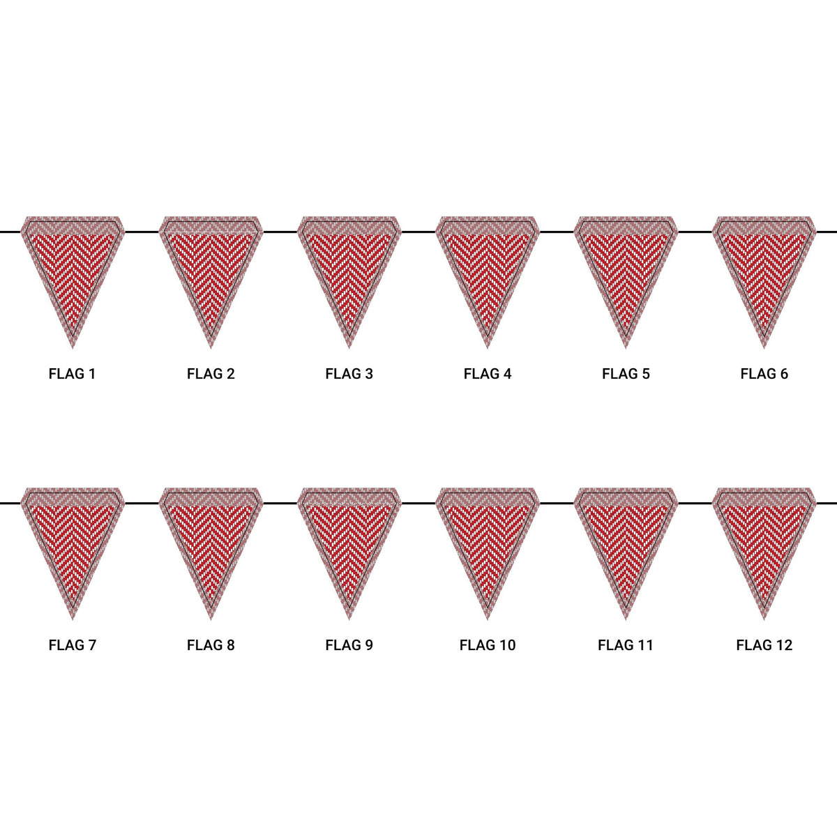 Flag Garland | Madison, Wisconsin | Herringbone