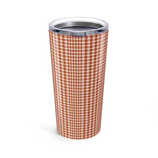 Tumbler | Dark Orange & White | Tweed