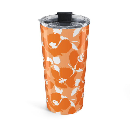 Tumbler | Orange & White | Poppy