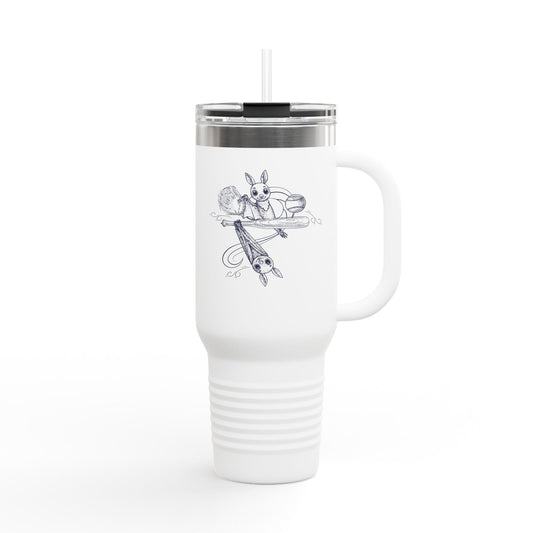 NYP 40oz Insulated Travel Mug with Handle | Baseball Bats