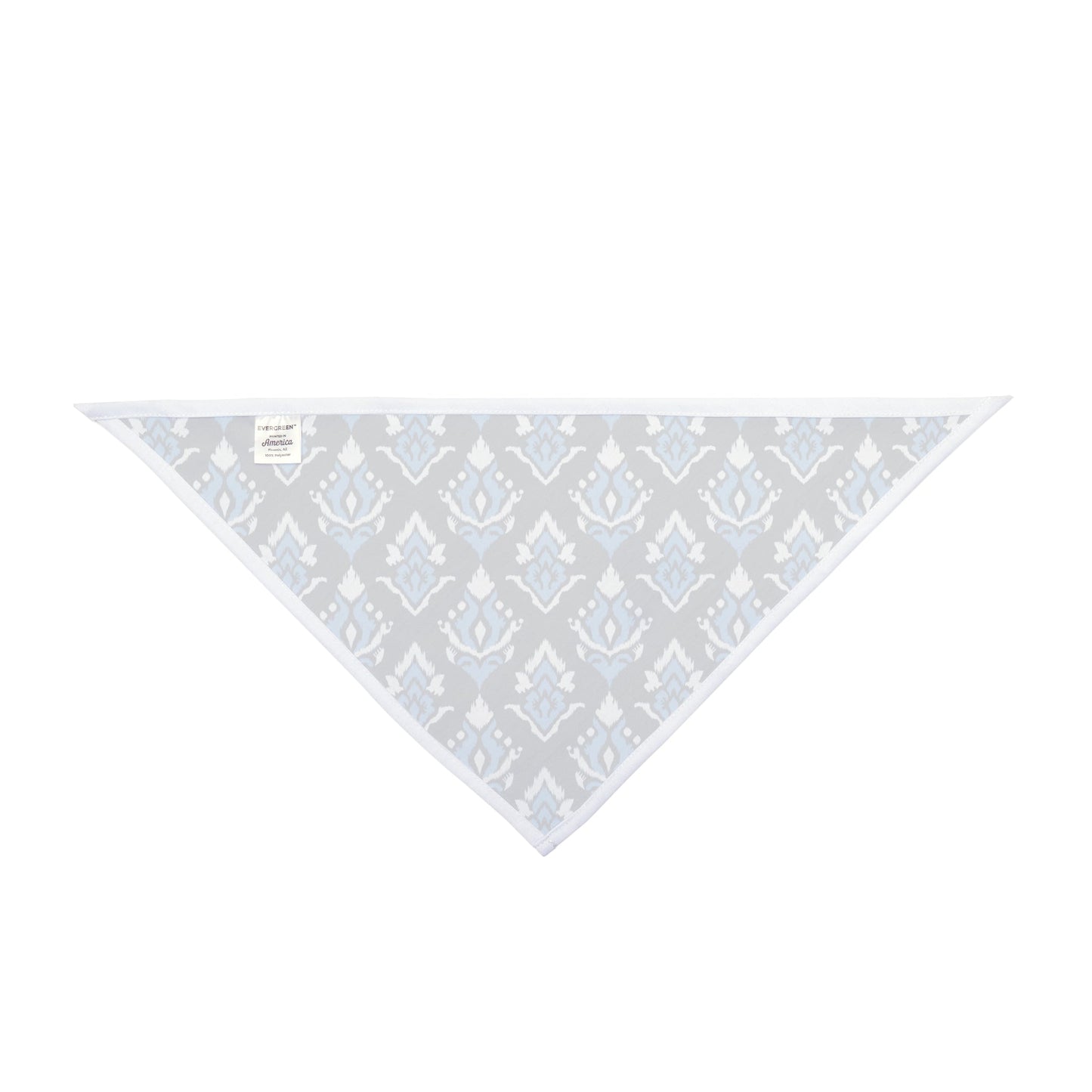 Pet Bandana | Light Blue & White | Ikat