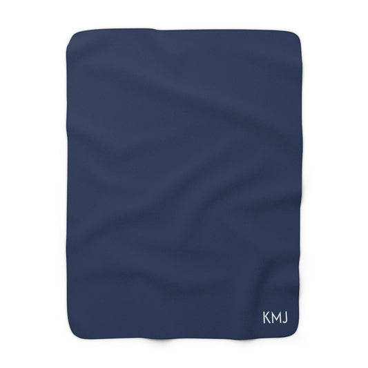 Sherpa Fleece Blanket- Personalized | Charlottesville, Virginia | Dark