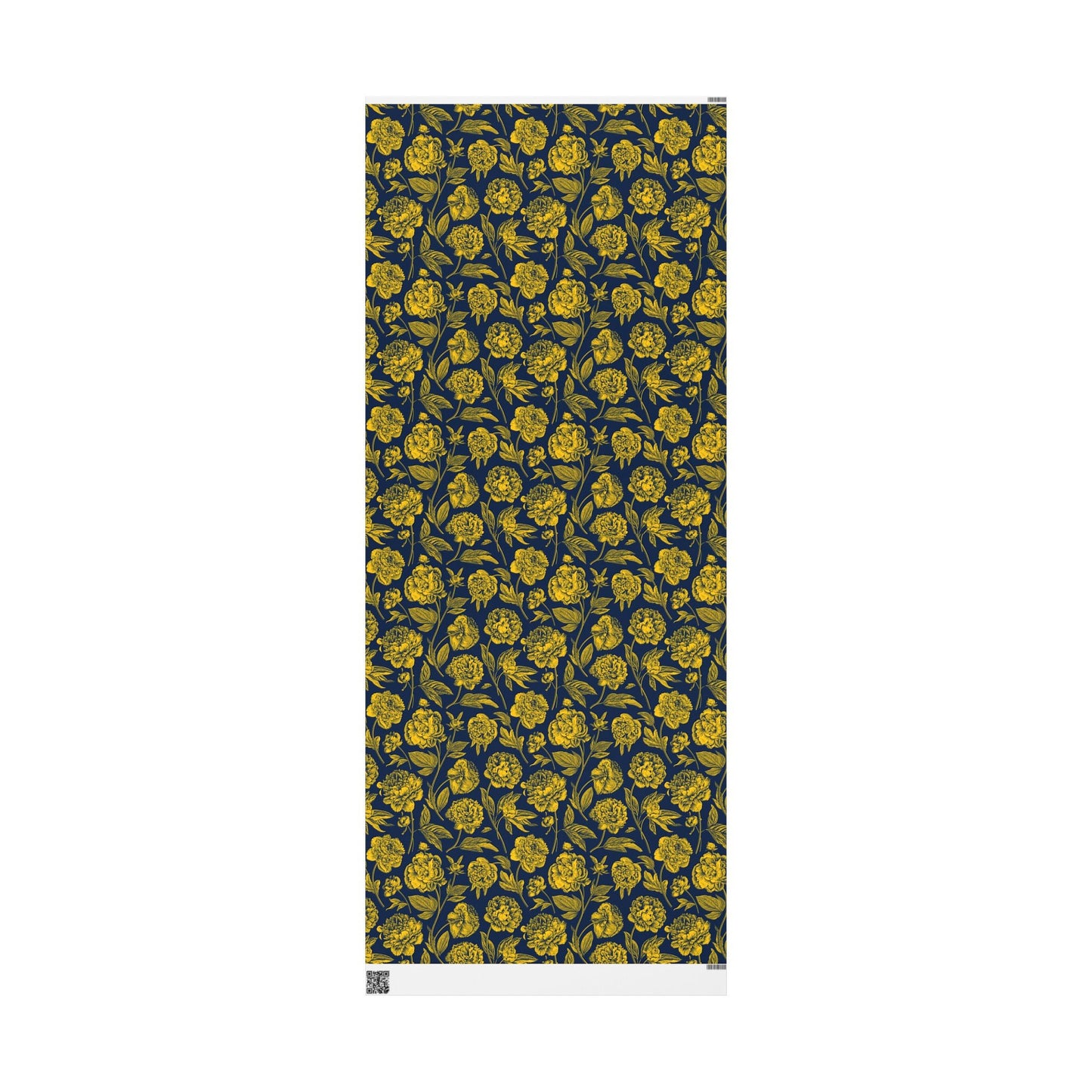 Gift Wrap | Yellow & Blue | Peony