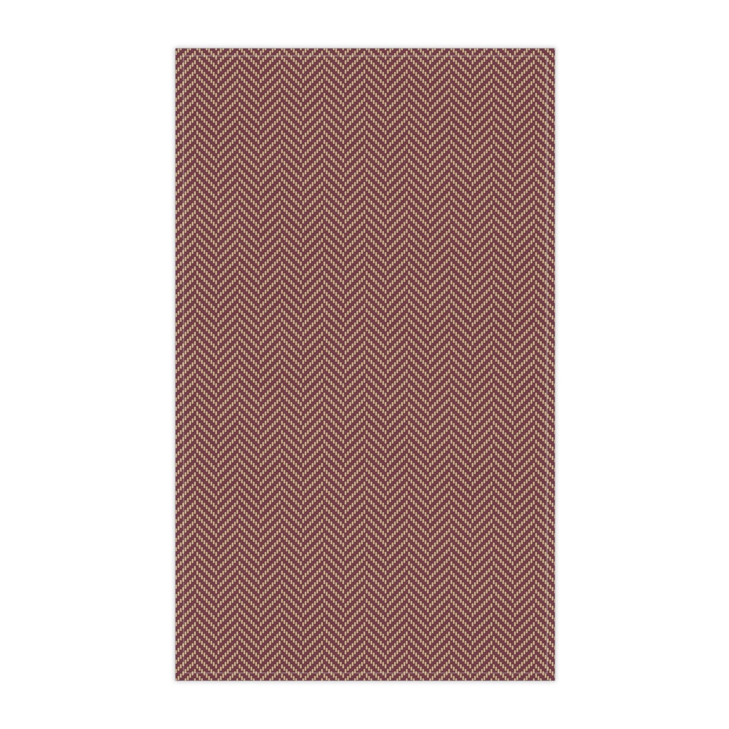 Tea Towels | Maroon & Gold | Herringbone