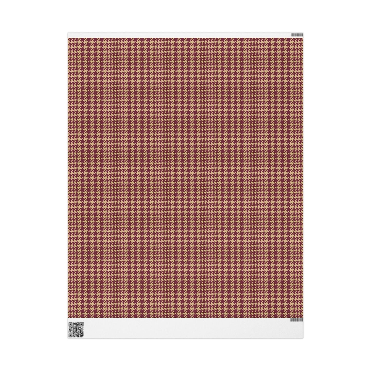 Gift Wrap | Maroon & Gold | Tweed