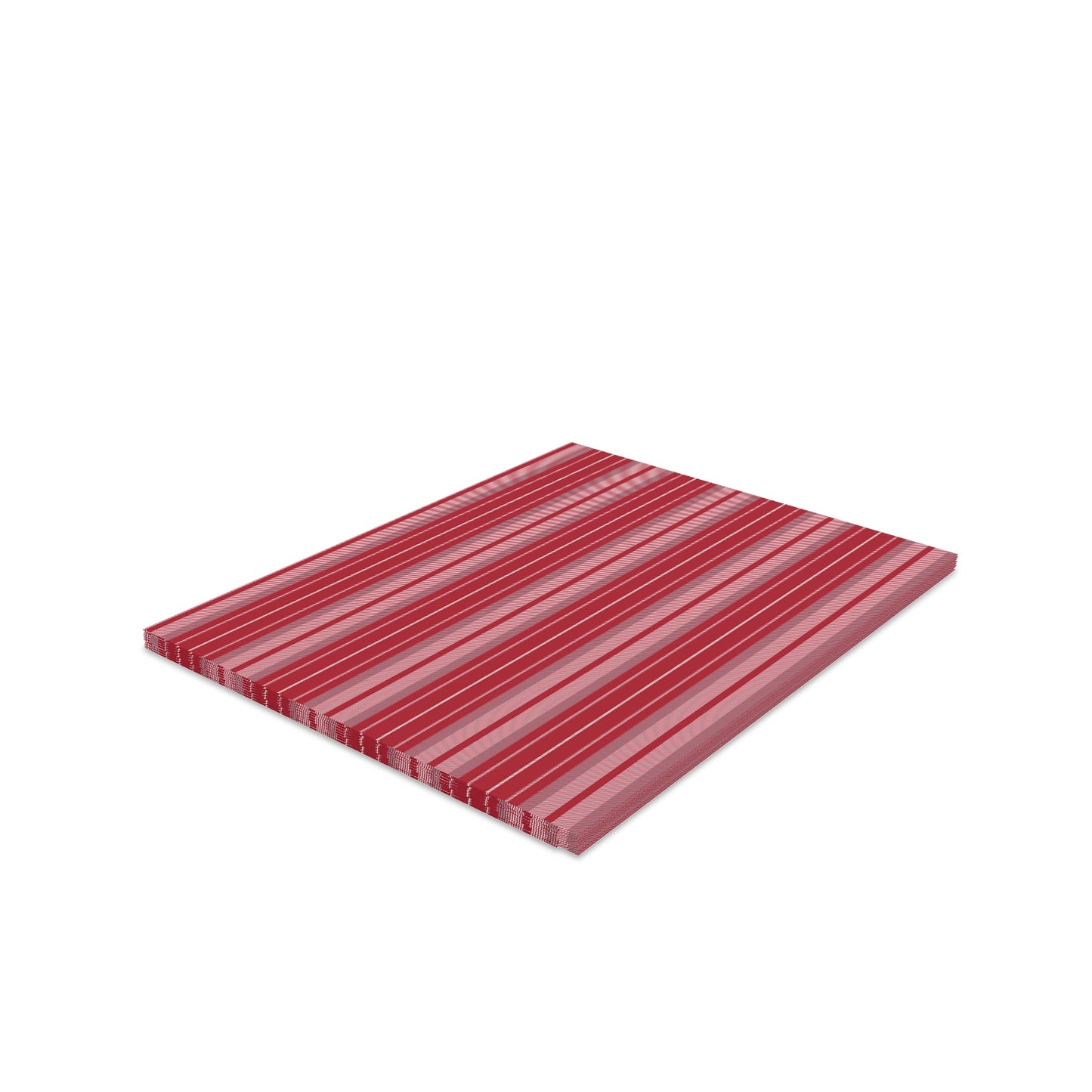Notecards | Red & Gray | Stripe