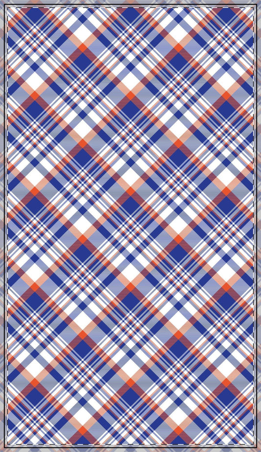 Tablecloth | Bright Blue & Orange | Tartan