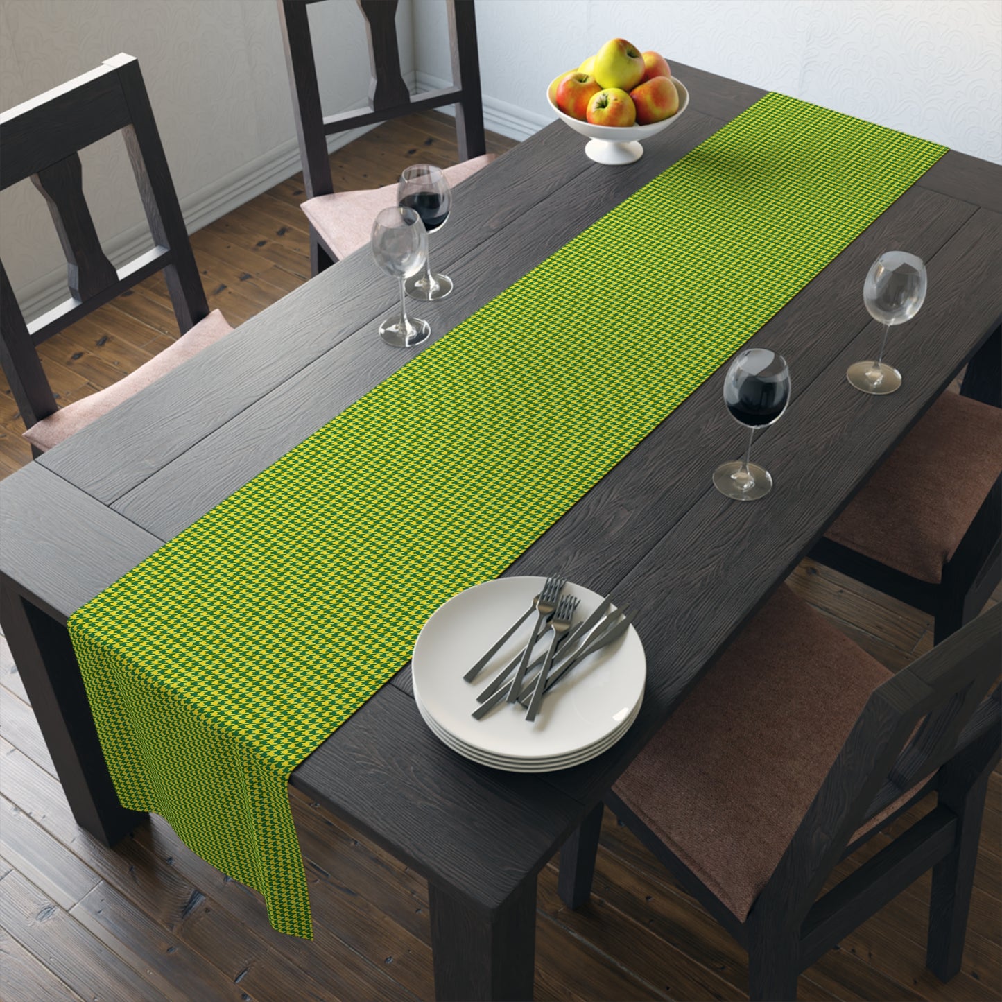 Table Runner | Eugene, Oregon | Houndstooth