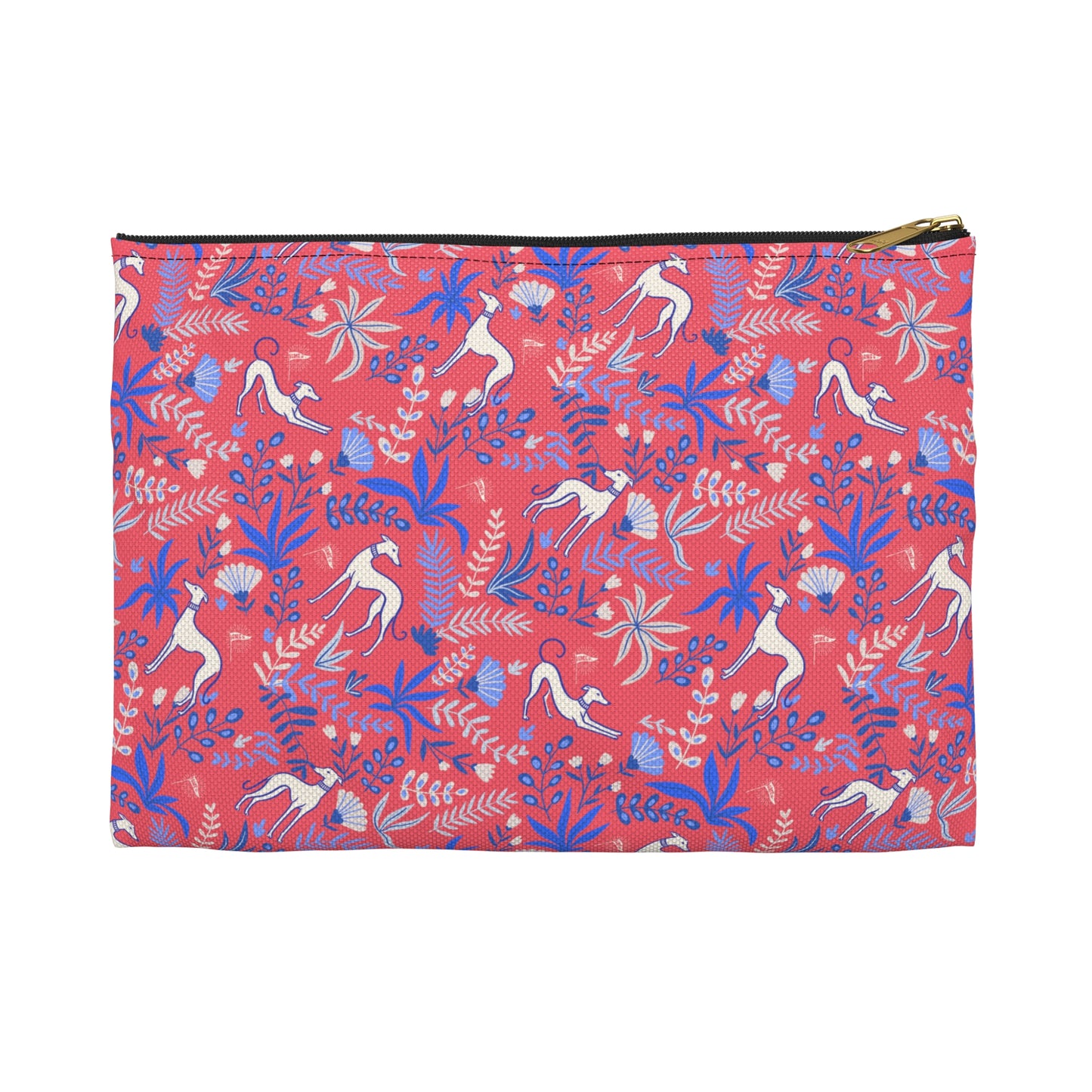 Accessory Pouch | Greyhounds | Pink Fern