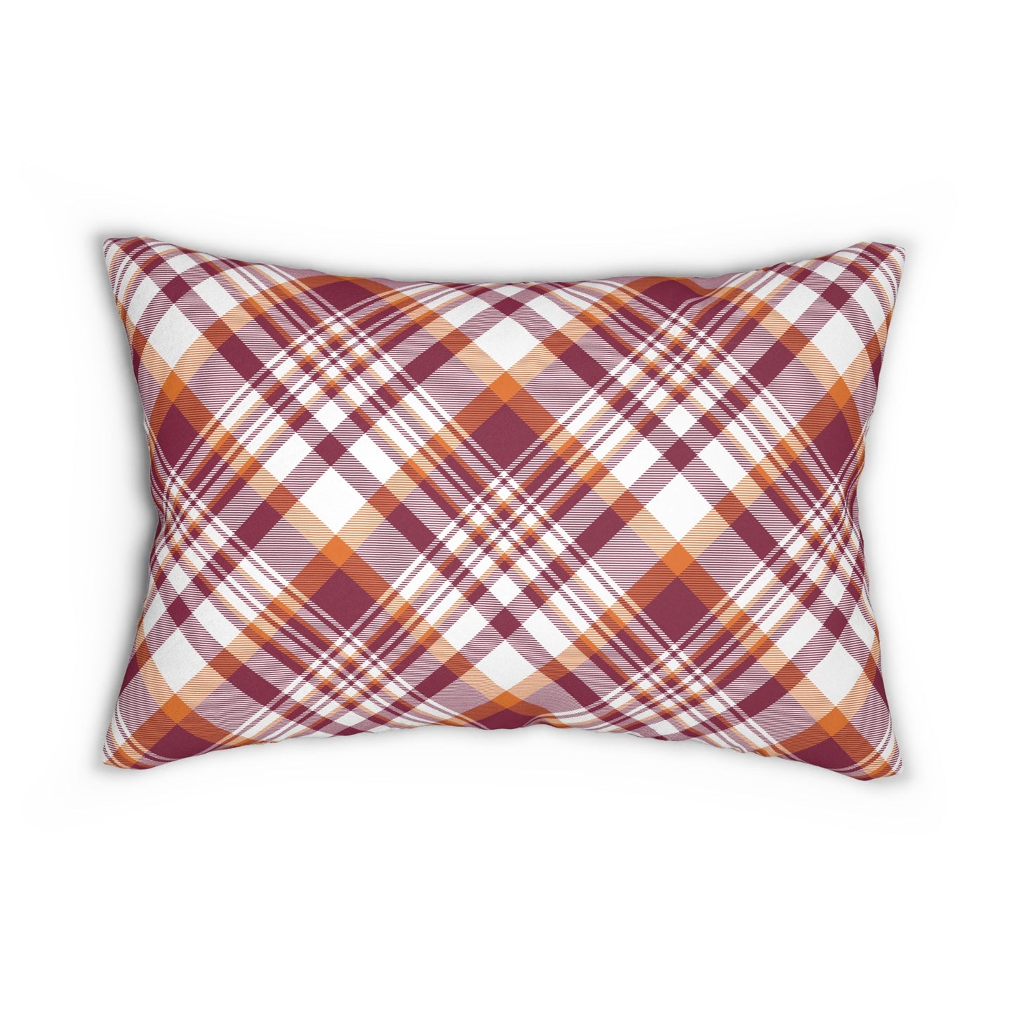 Pillow | Maroon & Orange | Tartan