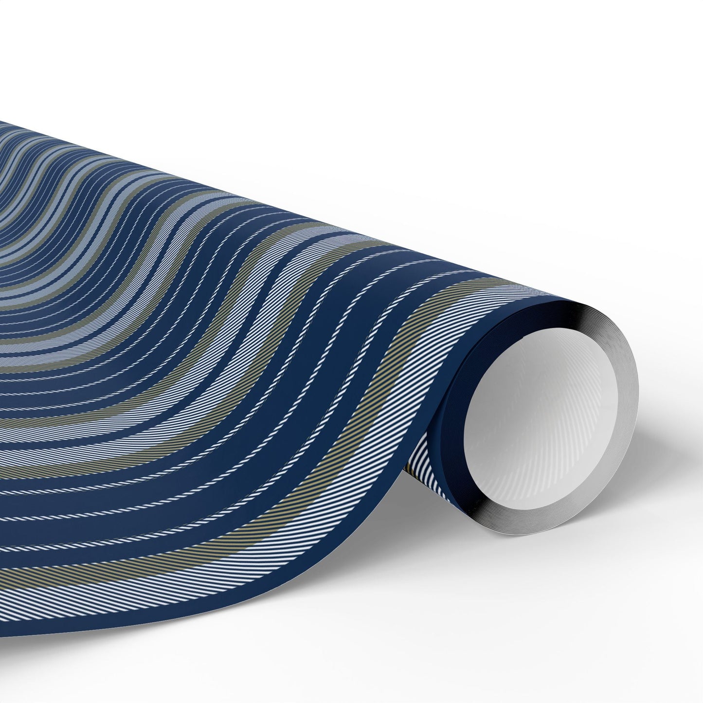 Gift Wrap | Blue & Gold | Stripe