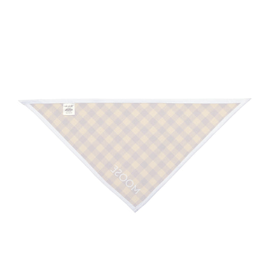 Pet Bandana- Personalized | Red & Yellow | Gingham