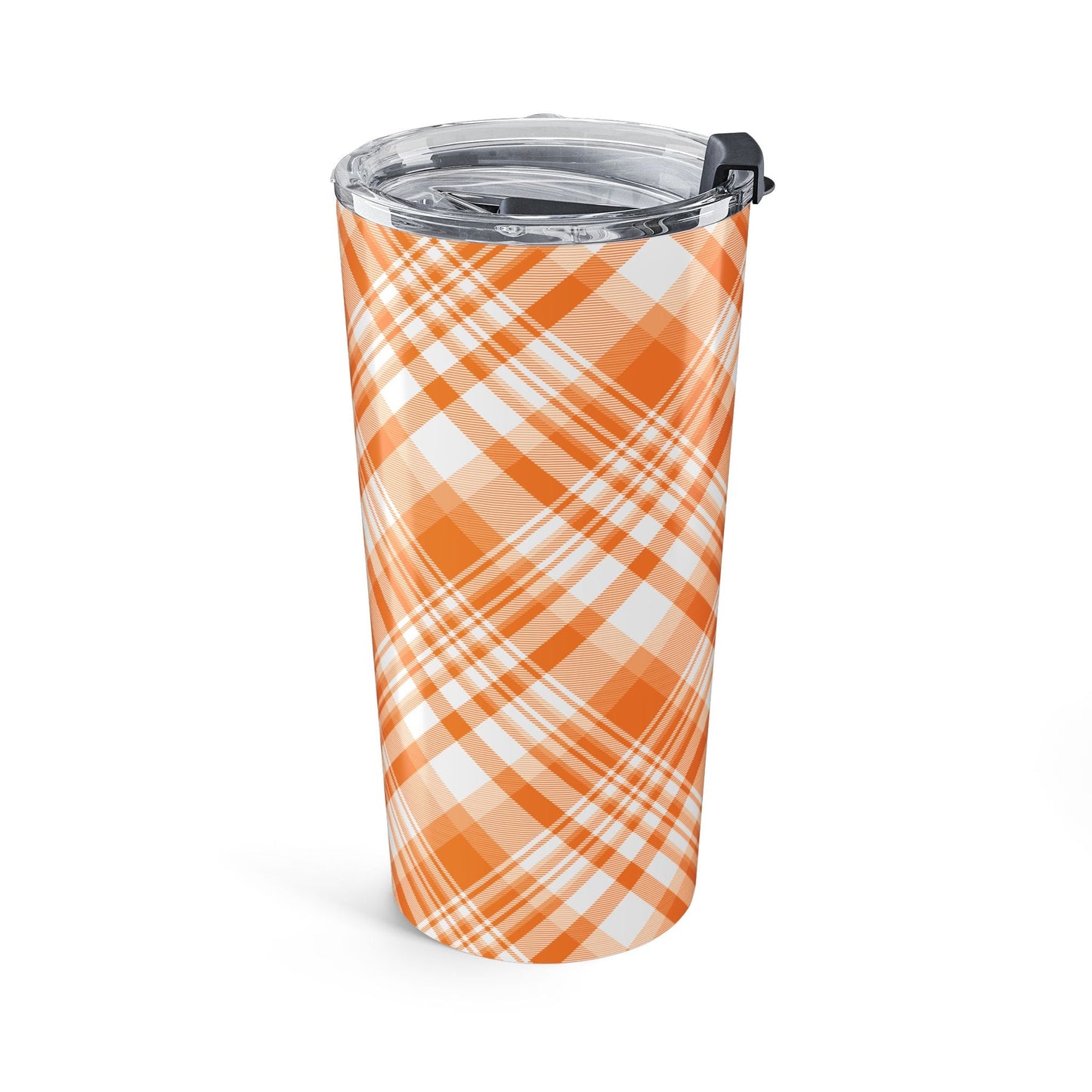Tumbler | Orange & White | Tartan