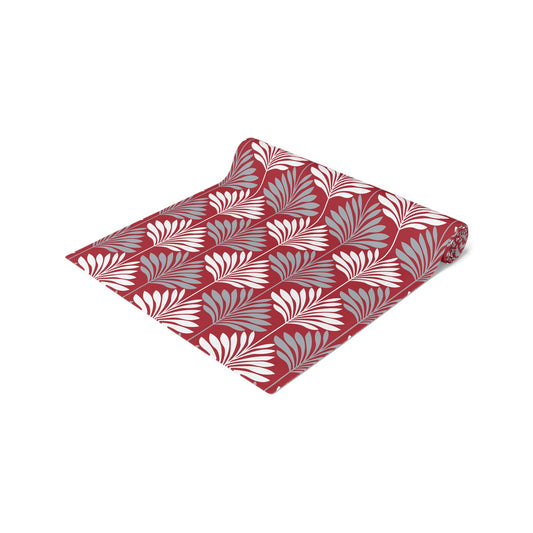 Table Runner | Red & Gray | Deco