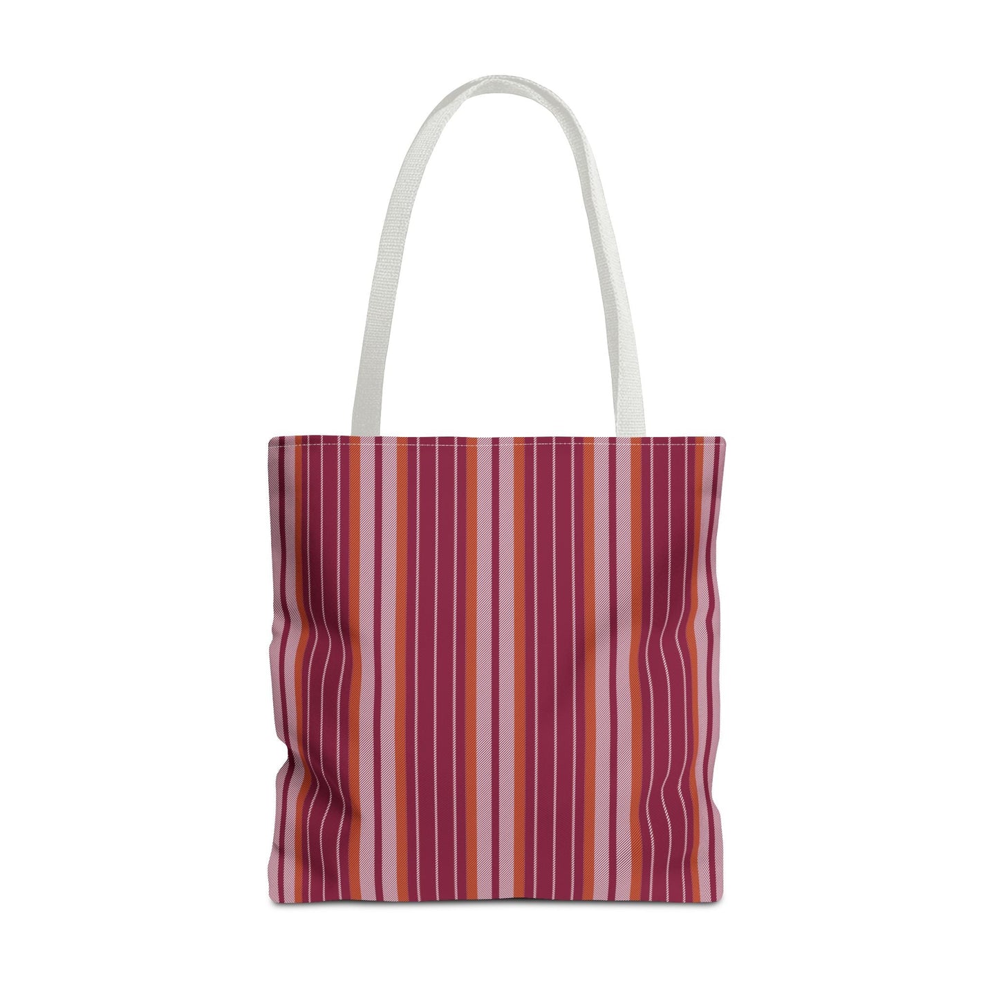 Tote Bags | Maroon & Orange | Stripe