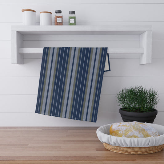 Tea Towels | Blue & Gold | Stripe