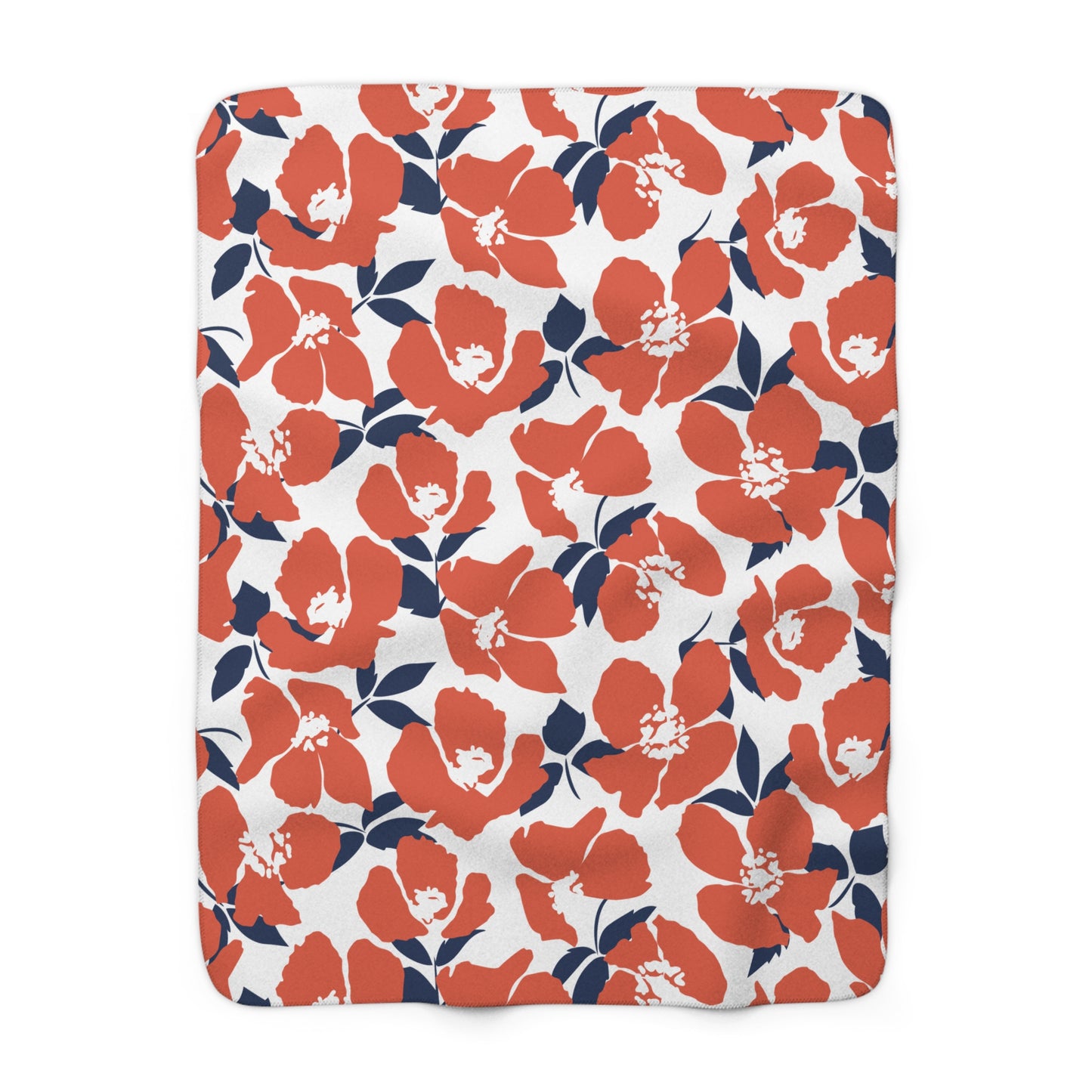 Sherpa Fleece Blanket | Charlottesville, Virginia | Poppy