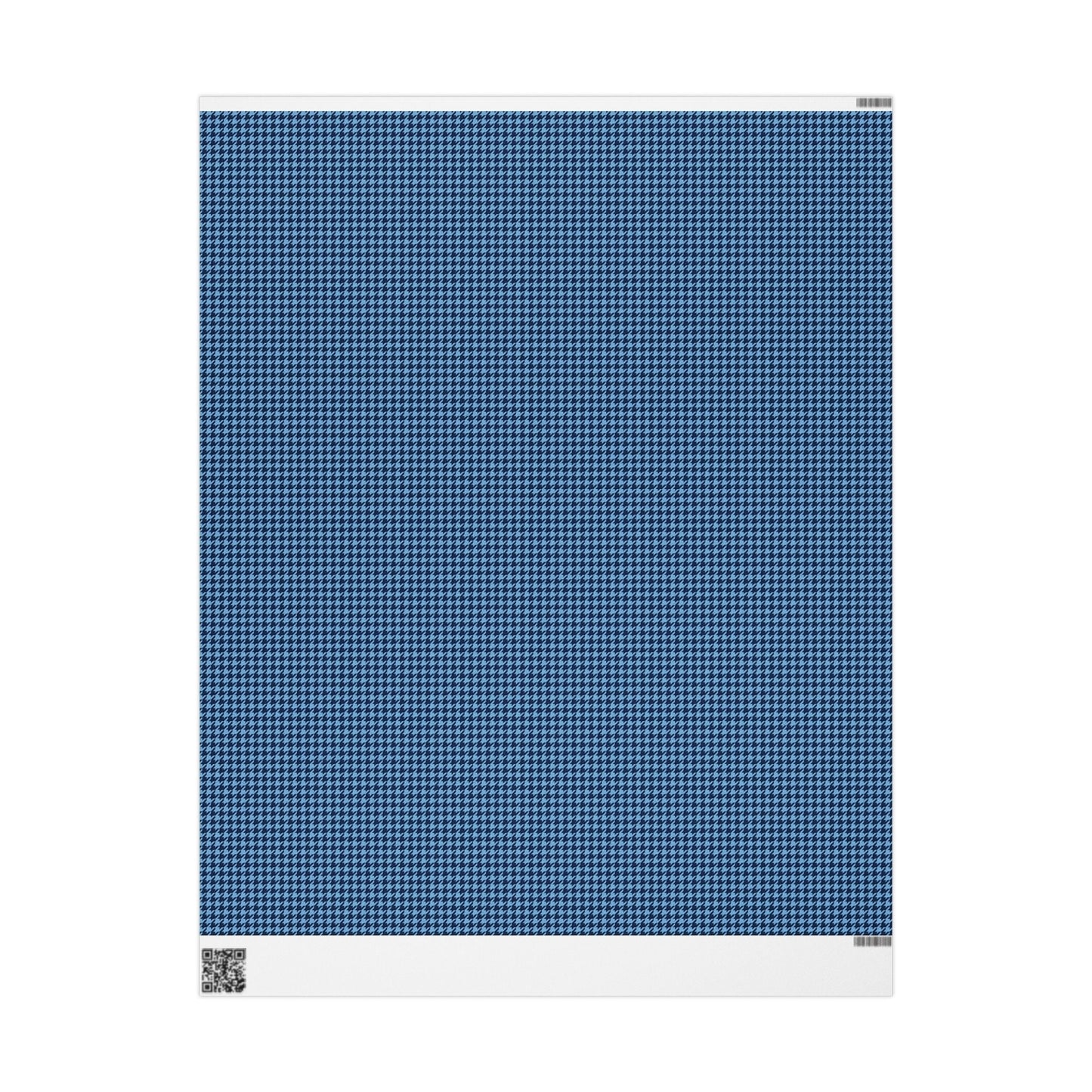 Gift Wrap | Light Blue & White | Houndstooth