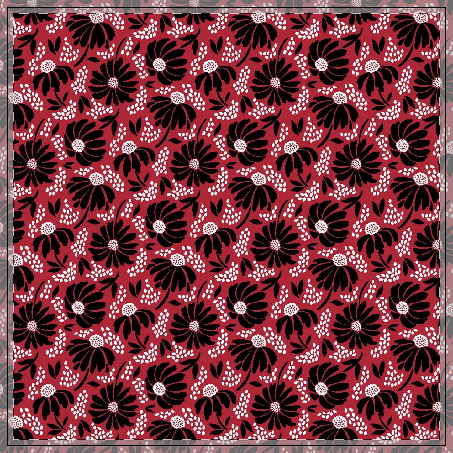 Tablecloth | Red & Black | Bellis