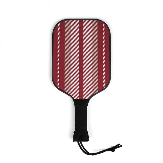 Pickleball Paddle Kit | Maroon & White | Stripe