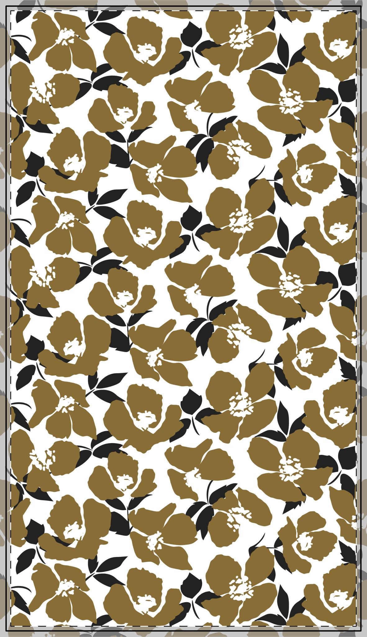Tablecloth | Black & Gold | Poppy