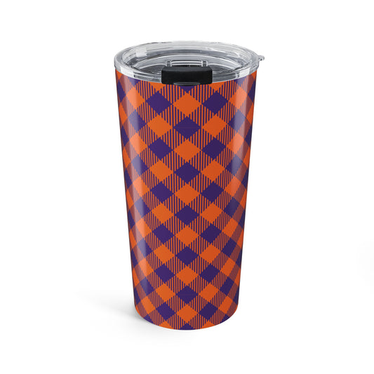 Tumbler | Clemson, South Carolina | Gingham