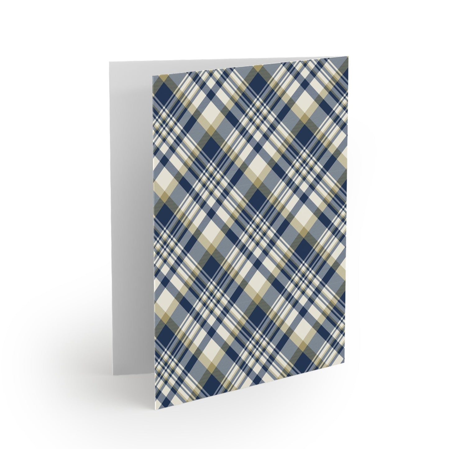 Notecards Set | Blue & Gold | Tartan
