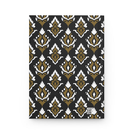 Hardcover Journal | Black & Gold | Ikat