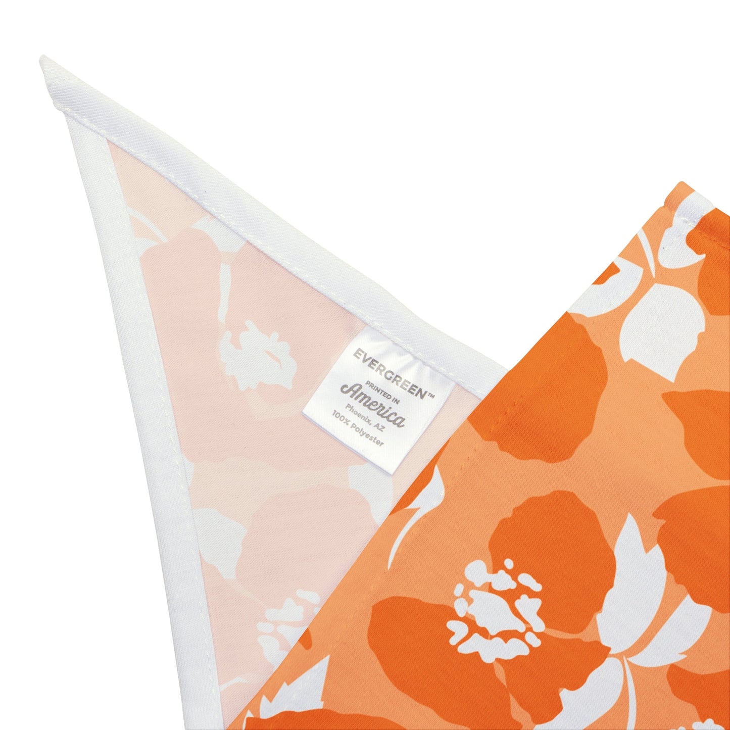 Pet Bandana | Orange & White | Poppy