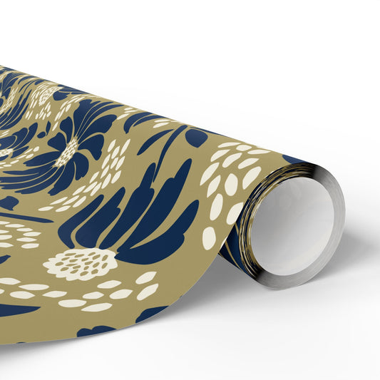Gift Wrap | Blue & Gold | Bellis