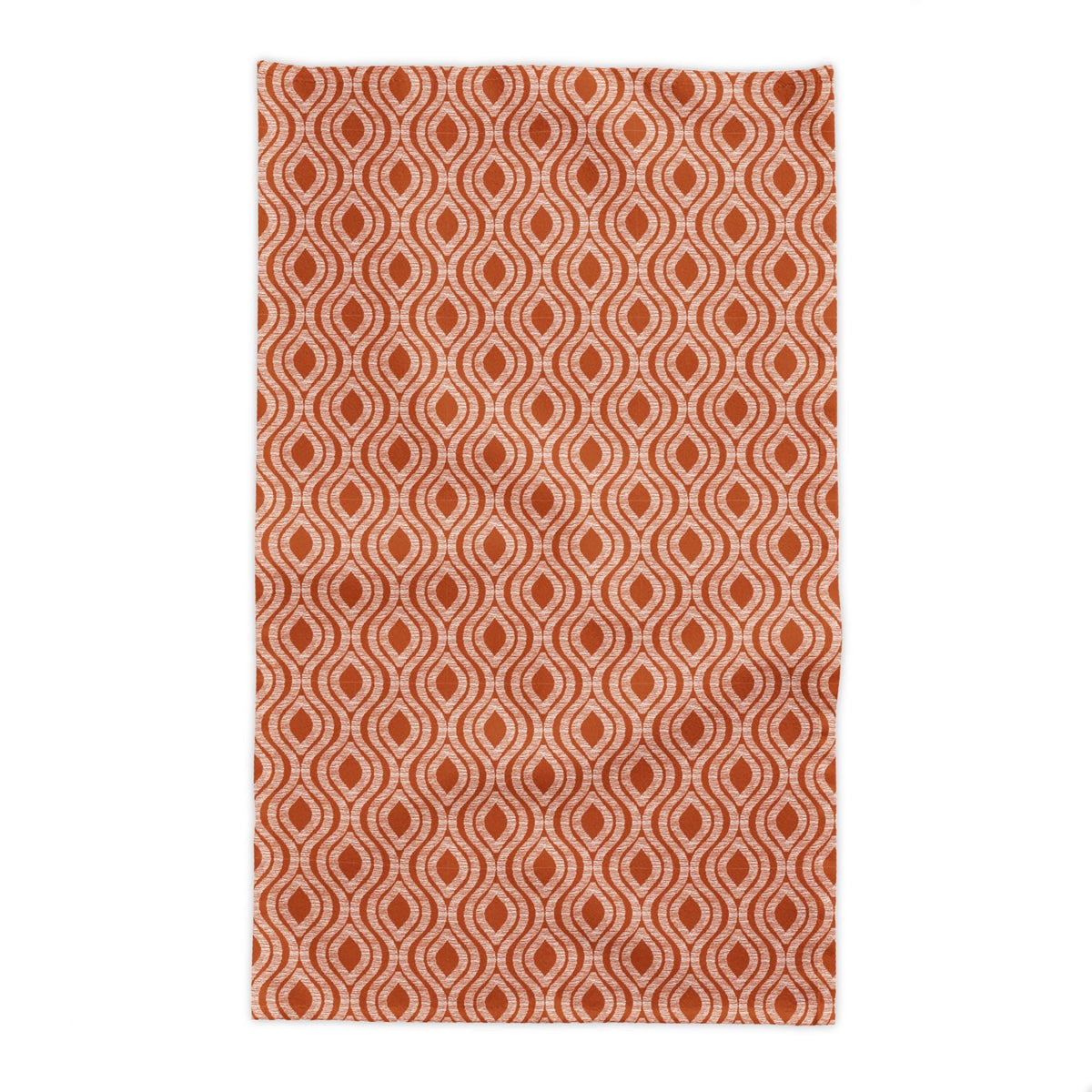 Tablecloth | Dark Orange & White | Ogee