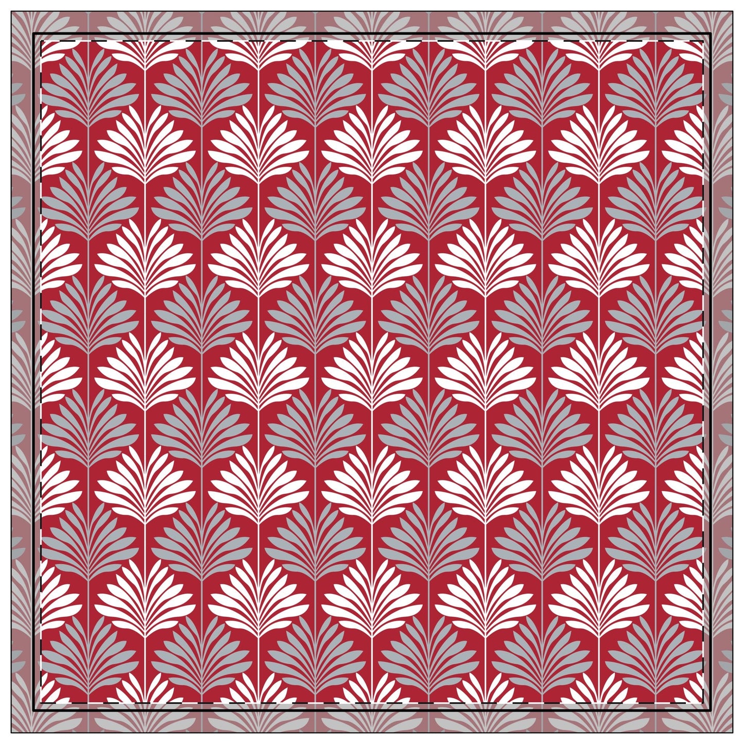 Napkins | Red & Gray | Deco