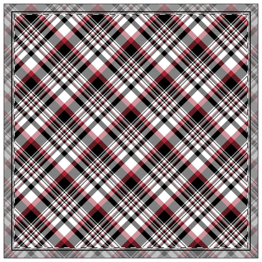 Napkin 4-set | Red & Black | Tartan
