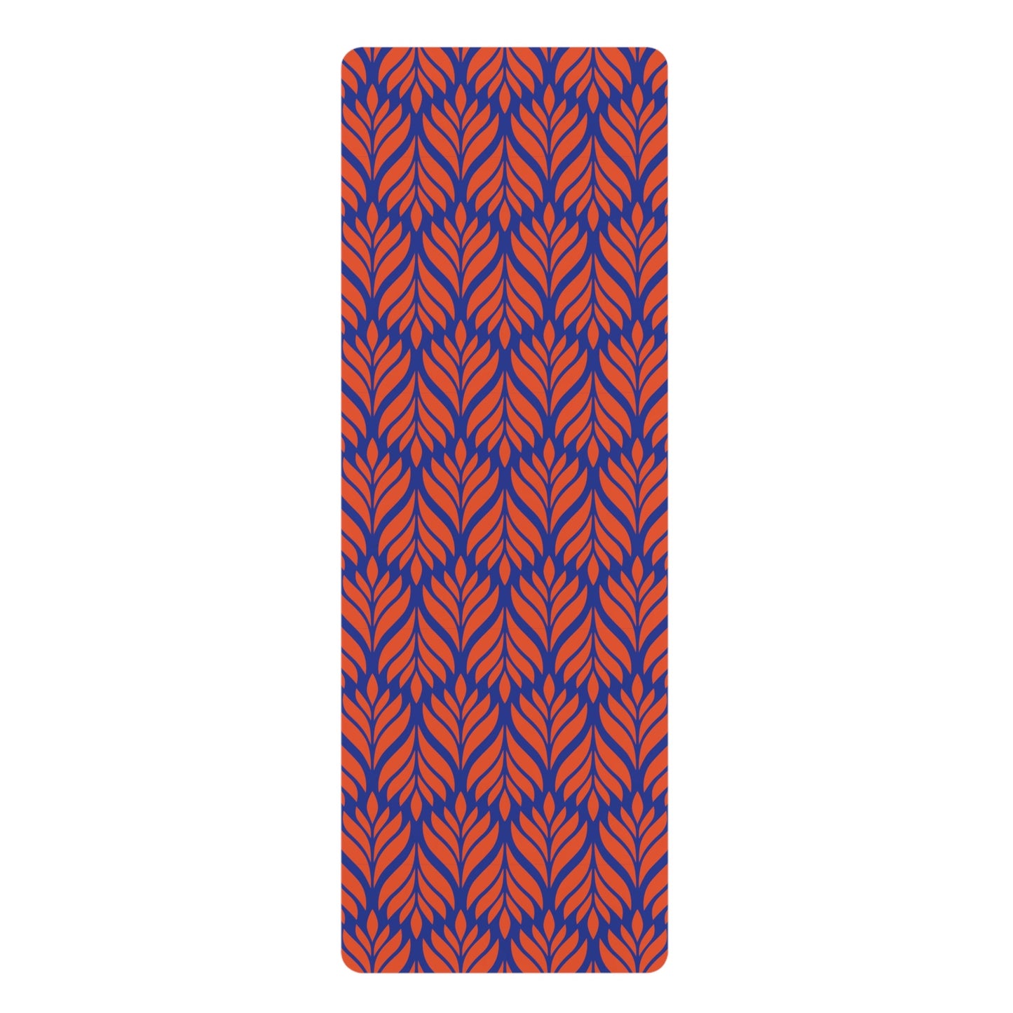 Yoga Mat | Bright Blue & Orange | Palm