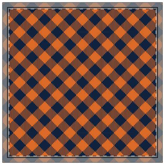 Napkin 4-set | Auburn, Alabama | Gingham