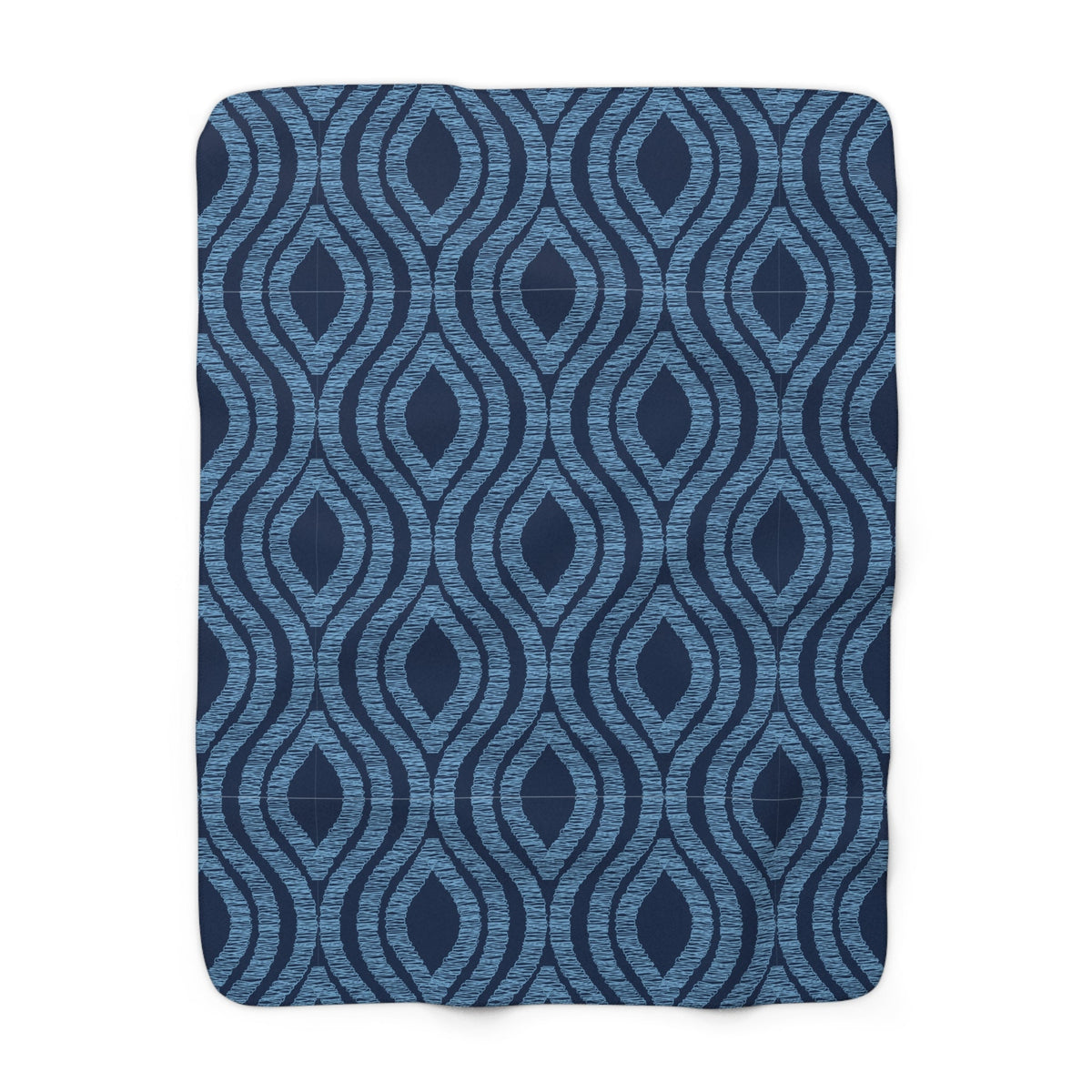Sherpa Blanket | Light Blue & White | Ogee