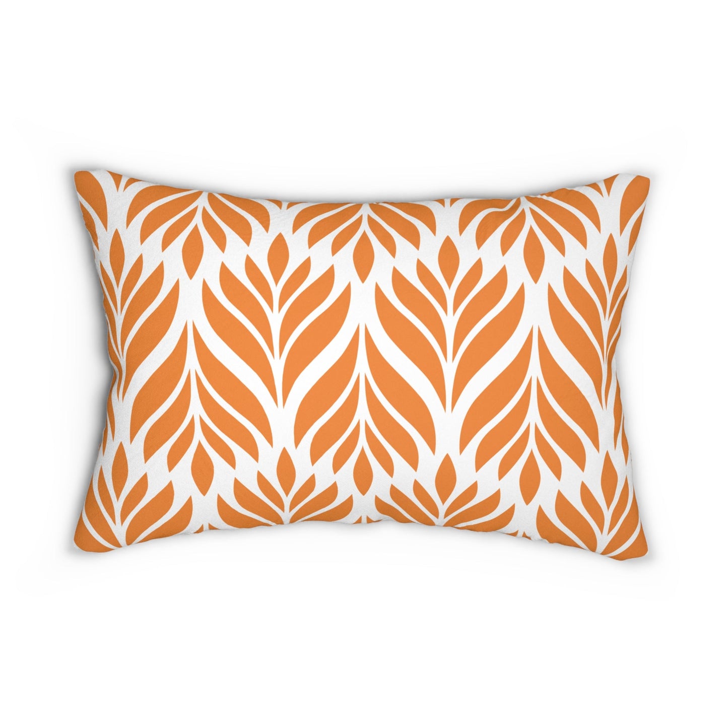 Pillow | Orange & White | Palm