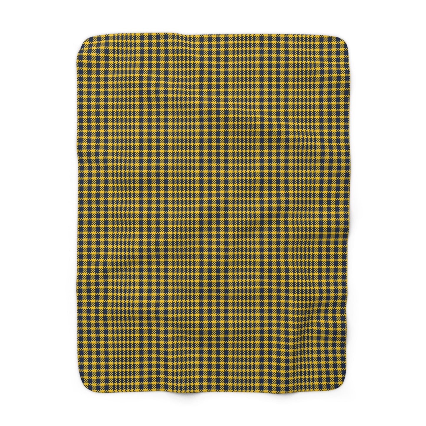 Sherpa Blanket | Yellow & Blue | Tweed