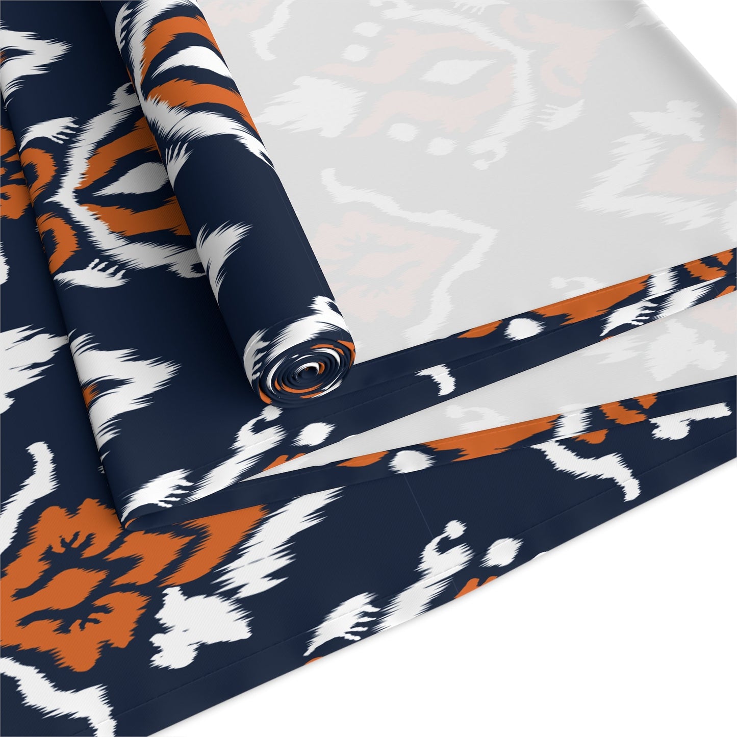 Table Runner | Orange & Blue | Ikat